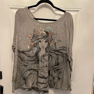 Little Mermaid Long Sleeve with Lace-Up detail on back